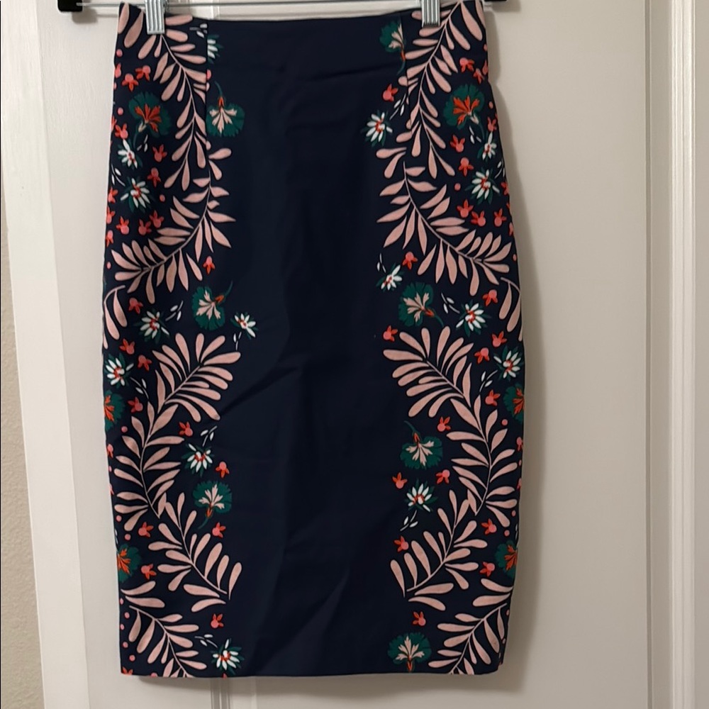 Boden Blue Embellished Pencil Skirt Cocktail
